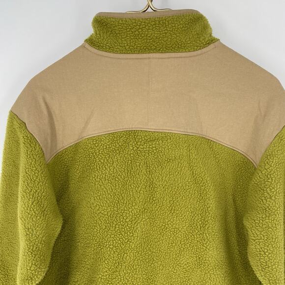 Allbirds Fluff Fleece 3 Snap Pullover Jacket Hazy Lime Green Women's Size XS - Picture 5 of 8